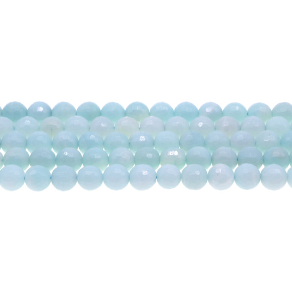 Amazonite Round Faceted 8mm - Loose Beads