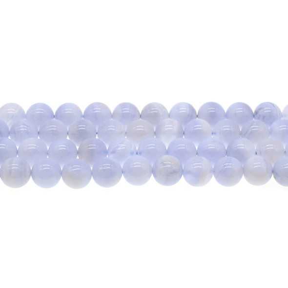 Blue Lace Agate Round 10mm - Loose Beads