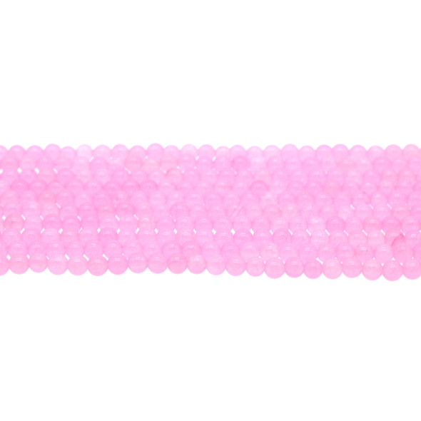 Pink Jade Round 4mm - Loose Beads