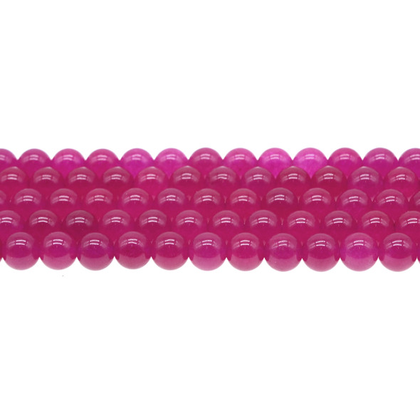 Cranberry Jade Round 8mm - Loose Beads