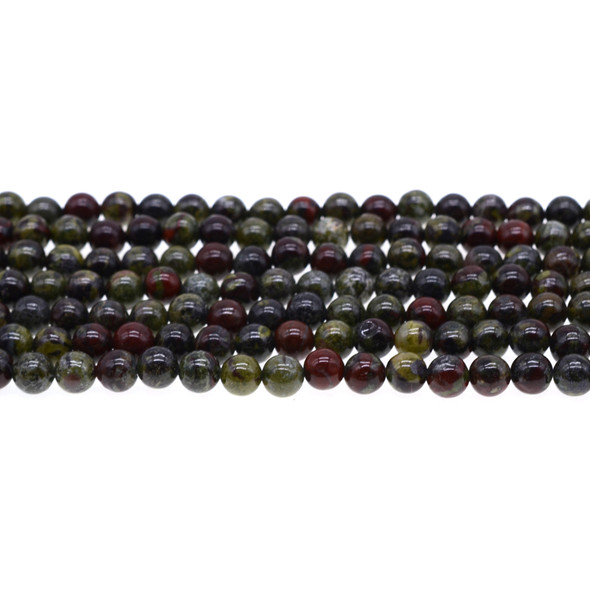 Dragon Blood Stone Jasper Round 6mm - Loose Beads