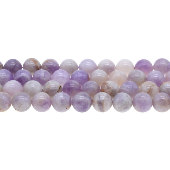 Natural Purple Lilac Jade Round 10mm - Loose Beads