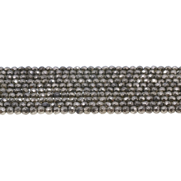 Pyrite Round Faceted 4mm - Loose Beads