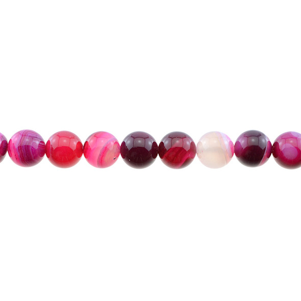 Cranberry Sardonyx Round 10mm - Loose Beads