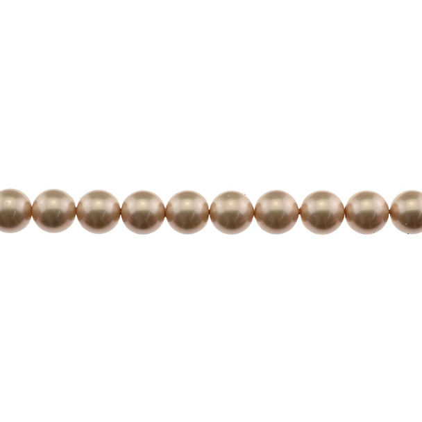 Shell Pearl South Sea Champagne Round 10mm - Loose Beads