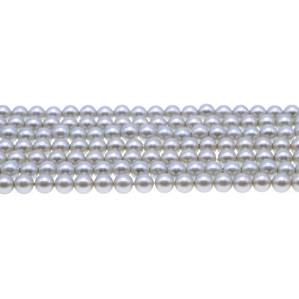 Shell Pearl South Sea Grey Round 6mm - Loose Beads