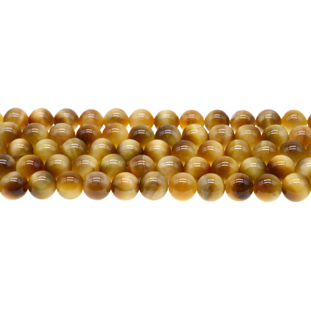 Golden Tiger Eye Round 8mm - Loose Beads