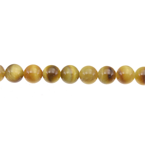 Golden Tiger Eye Round 10mm - Loose Beads