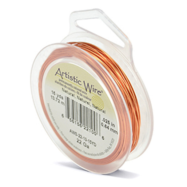 Artistic Wire, 22 Gauge (.64 mm), Natural, 15 yd (13.7 m)