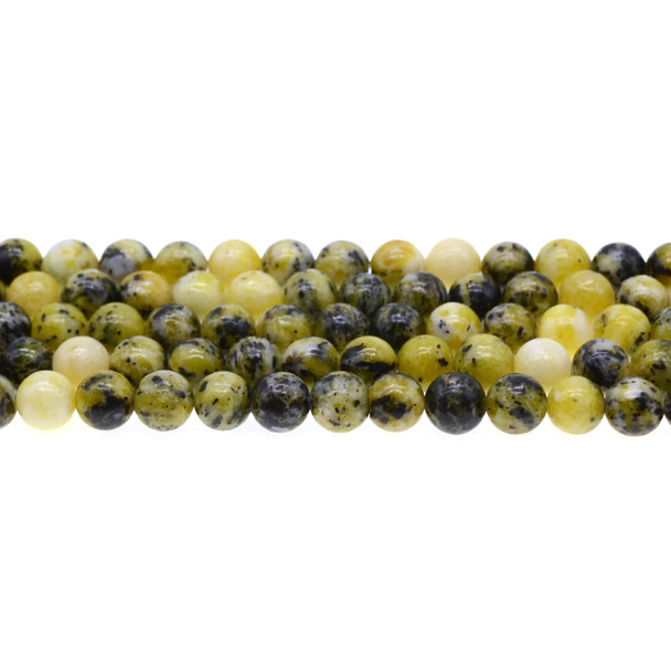 Yellow Turquoise (Serpentine Quartz) Round 8mm - Loose Beads