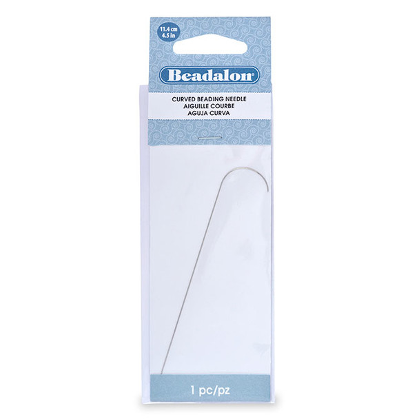 Curved Beading Needle, Rigid, 4.5 in (12.7 cm), 1 pc