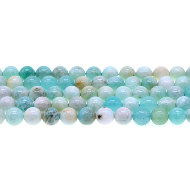 Mozambique Amazonite AB Round 8mm - Loose Beads