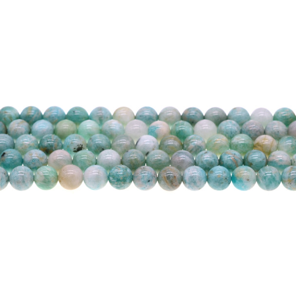 Mozambique Amazonite AB Round 8mm - Loose Beads