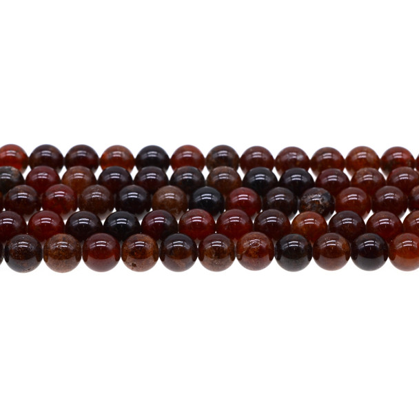 Orange Garnet AB Round 8mm - Loose Beads