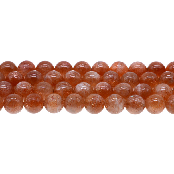 Fire Sunstone AA Round 10mm - Loose Beads