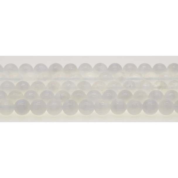 Natural Selenite Round 8mm - Loose Beads