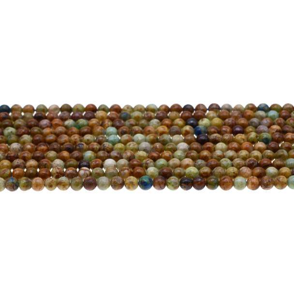 Brown Chrysocolla Round 4mm - Loose Beads