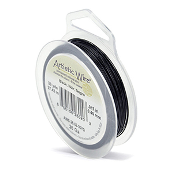 Artistic Wire, 26 Gauge (.41 mm), Black, 30 yd (27.4 m)