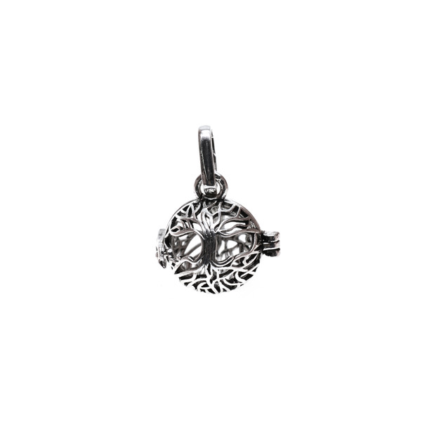 Tree of Life Aromatherapy Locket 15mm x 27mm - Antique Silver Color (2/Pack)