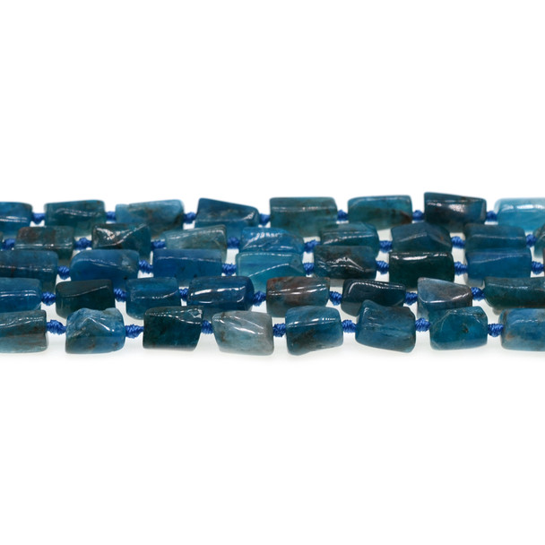 Apatite Hexagone Prism Irregular 8x8x10mm - Loose Beads