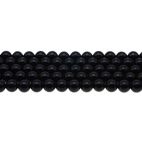 Black Obsidian (Pure Black) Round 8mm - Loose Beads