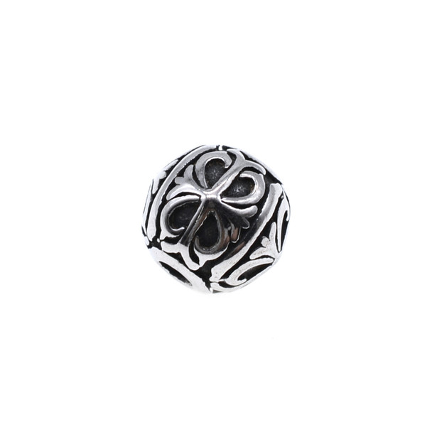 Stainless Steel Cast - Chrome Hearts Round Bead 11.5mm (Pack of 2)