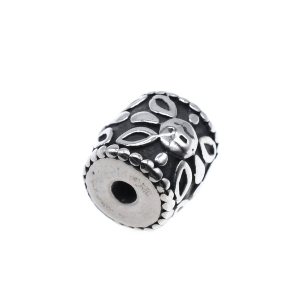 Stainless Steel Cast - Sunflower Drum Bead 12.5mm (Pack of 2)