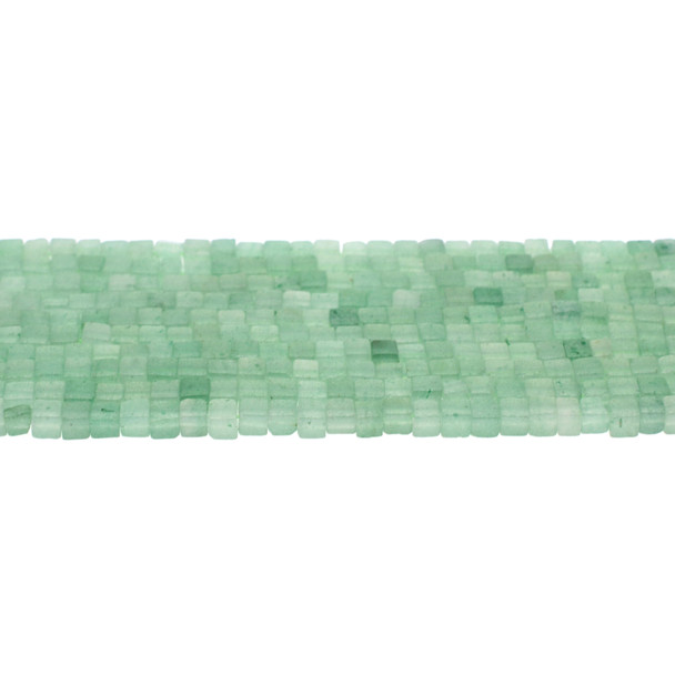 Aventurine Cube 4mm - Loose Beads