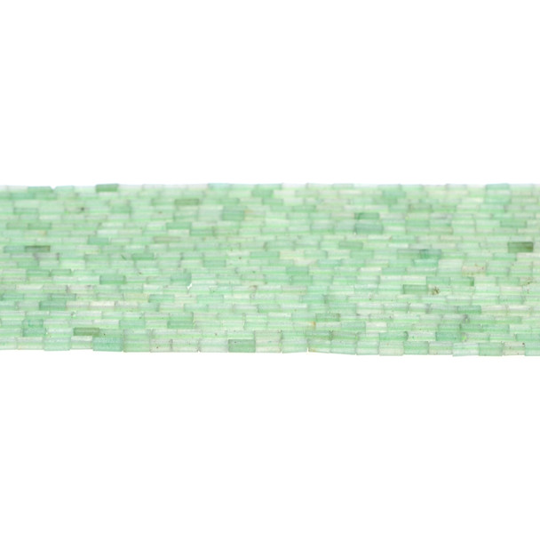 Aventurine Tube 2x2x4mm - Loose Beads