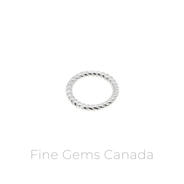Textured Round Ring Spacer (10.6x1.45mm) - 10/pack - 925 Sterling Silver