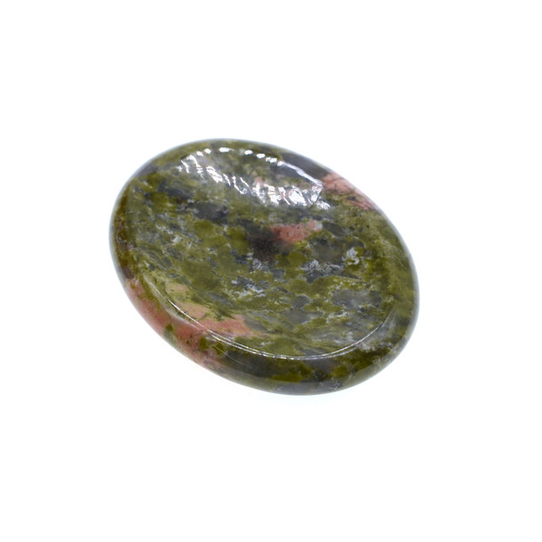 Worry Stone 45x35x8mm - Unakite