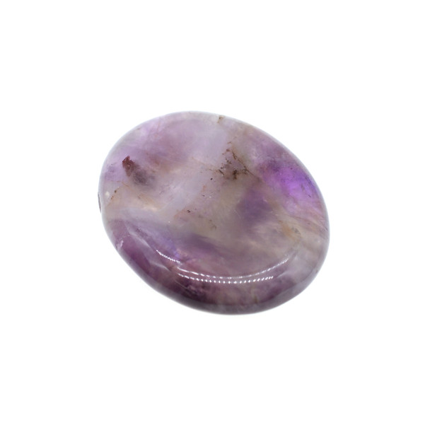 Worry Stone 45x35x8mm - Banded Amethyst