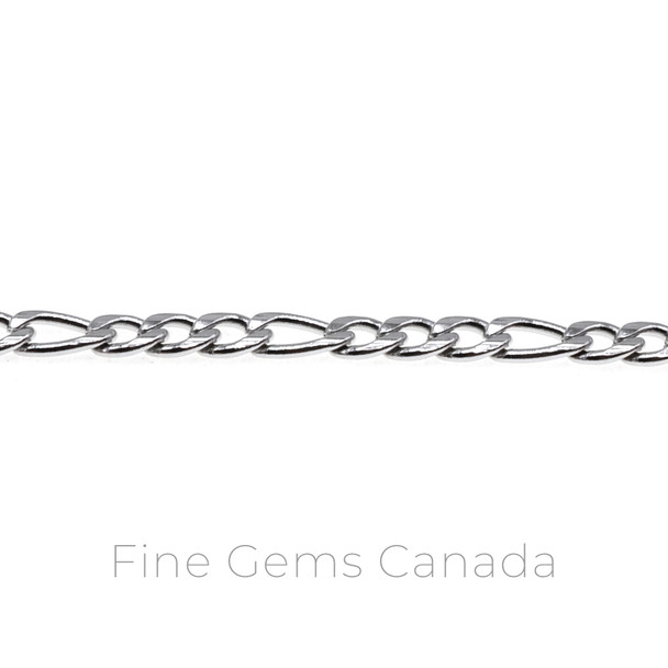 Stainless Steel - 3.0mm Figaro Chain - 20m