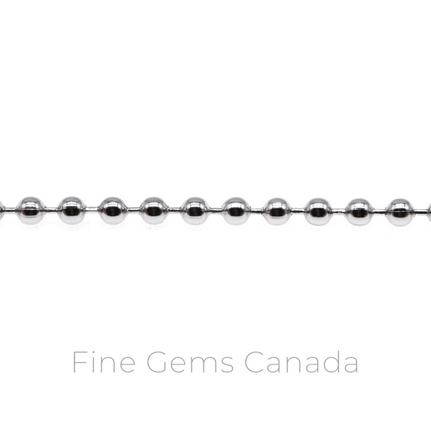 Stainless Steel - 2.4mm Ball Chain - 20m