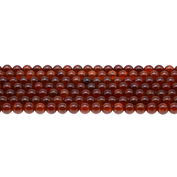 Orange Garnet Round 6mm - Loose Beads