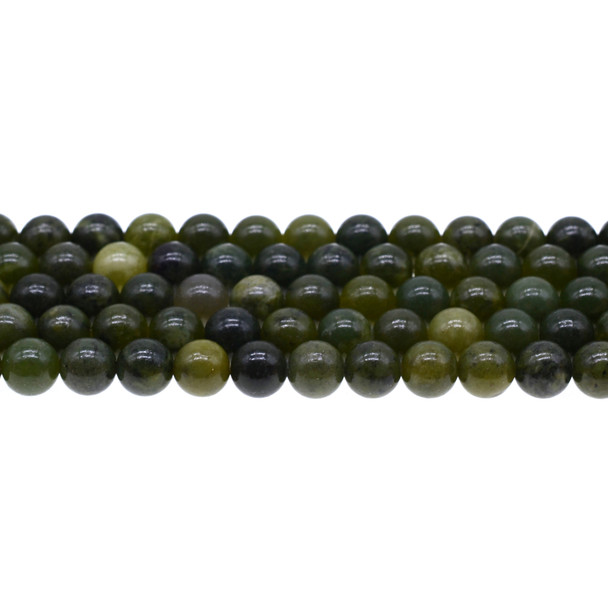Canadian Nephrite Jade Round 8mm - Loose Beads