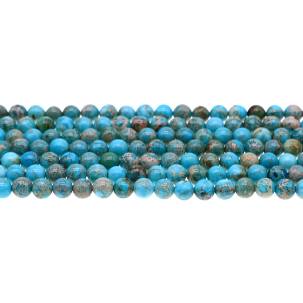 Imperial Turquoise Jasper Round 6mm - Loose Beads