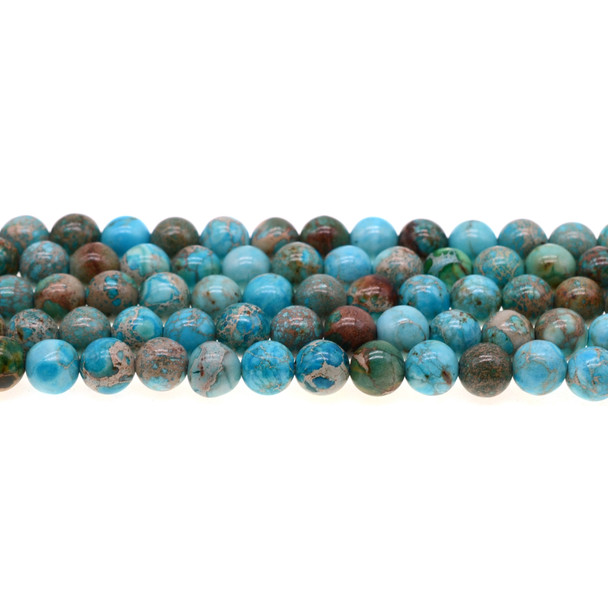 Imperial Turquoise Jasper Round 8mm - Loose Beads