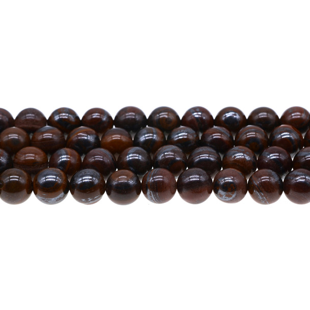 Iron Tiger Eye Round 10mm - Loose Beads