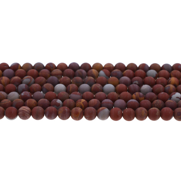 Australian Noreena Jasper Round Frosted 6mm - Loose Beads