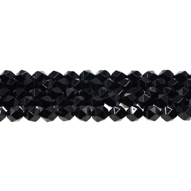 Black Onyx Round Large Cut 8mm - Loose Beads