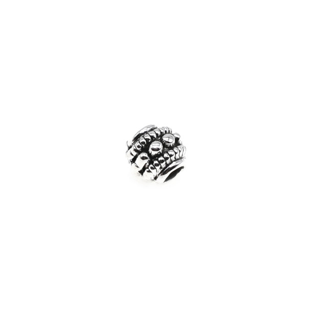 Pewter Antique Fancy Bead - 7mm x 6mm x 6.4mm (2.5mm Hole) - 60/Pack