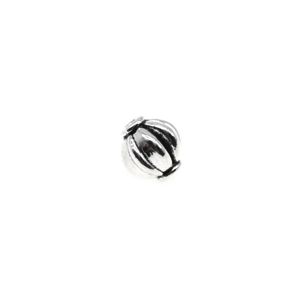 Pewter Pumpkin Bead - 7.2mm x 7.7mm (1.3mm Hole) - 40/Pack