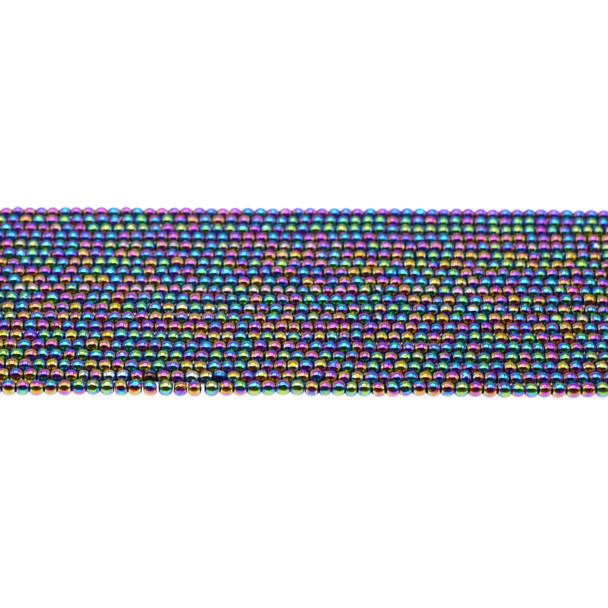 Rainbow Hematite Round 2mm - Loose Beads