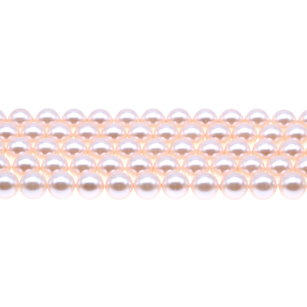 Shell Pearl Round 8mm - Light Pink - Loose Beads