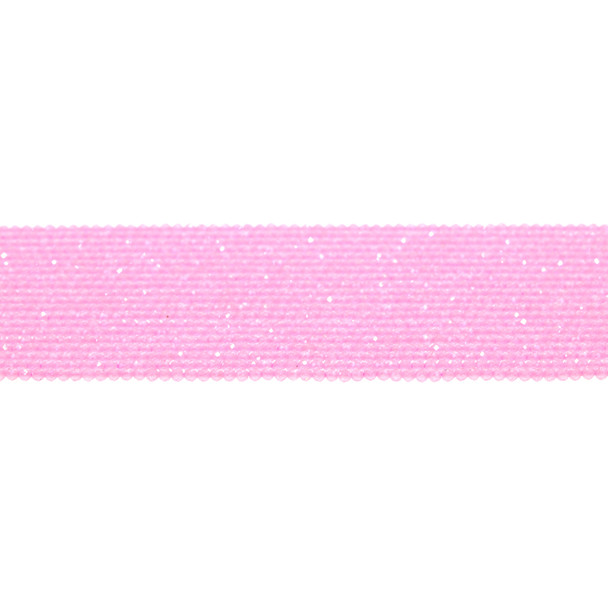 Cubic Zirconia (Light Pink) Round Faceted Diamond Cut 2mm - Loose Beads