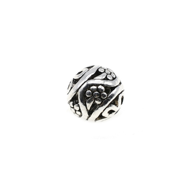 Pewter Design Filigree Bead Style 8083  - 10mm (1.4mm Hole) - 15/Pack