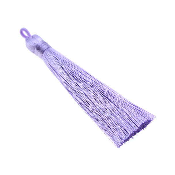 3.5 Inch Hand Made Tassel - Lavender - 10/Pack