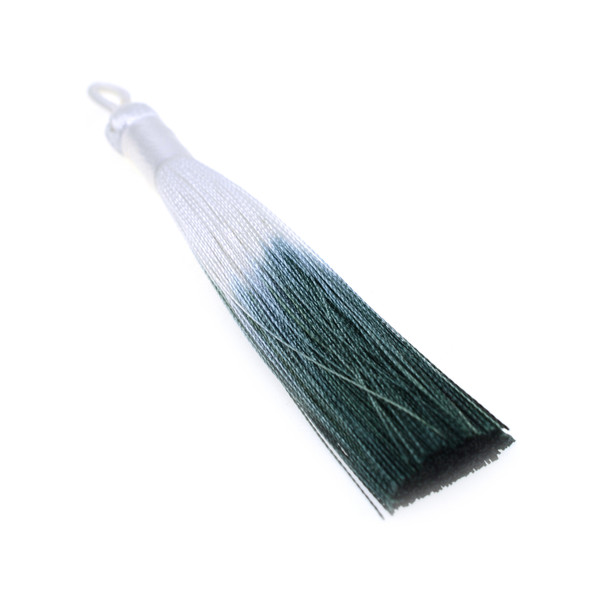 3.5 inch Hand Made Ombre Shaded Tassel - Sage Green - 10/Pack