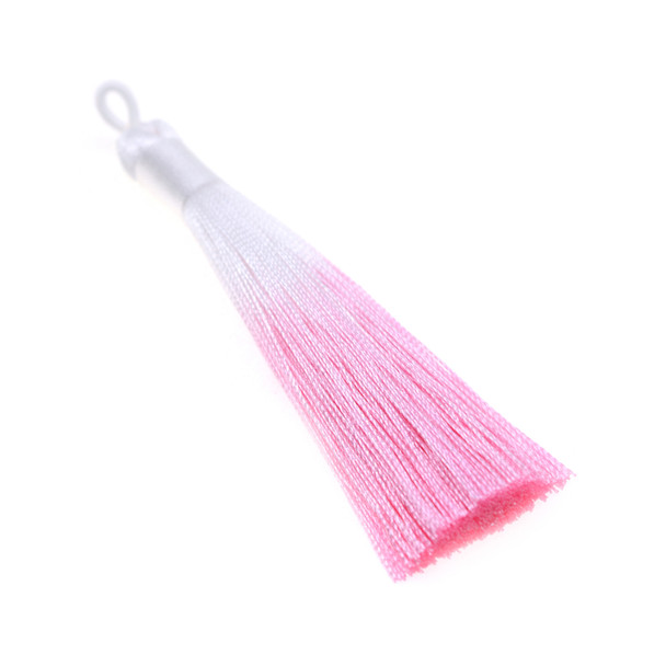 3.5 inch Hand Made Ombre Shaded Tassel - Light Pink - 10/Pack